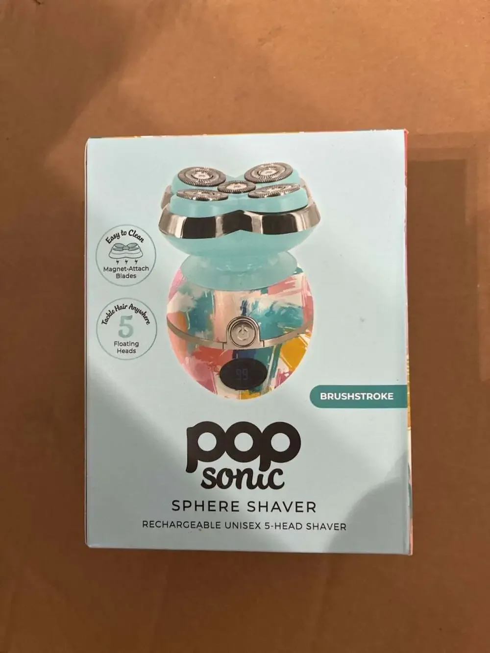 Pop Sonic Sphere Shaver Rechargeable Unisex 5-Head Electric Shaver